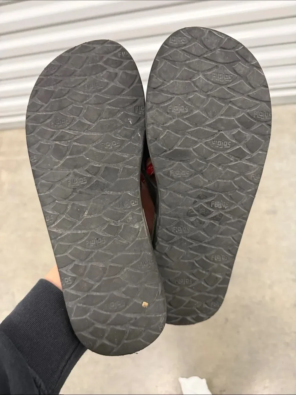 Flojos Black Women's Foam Flip Flop Sandals